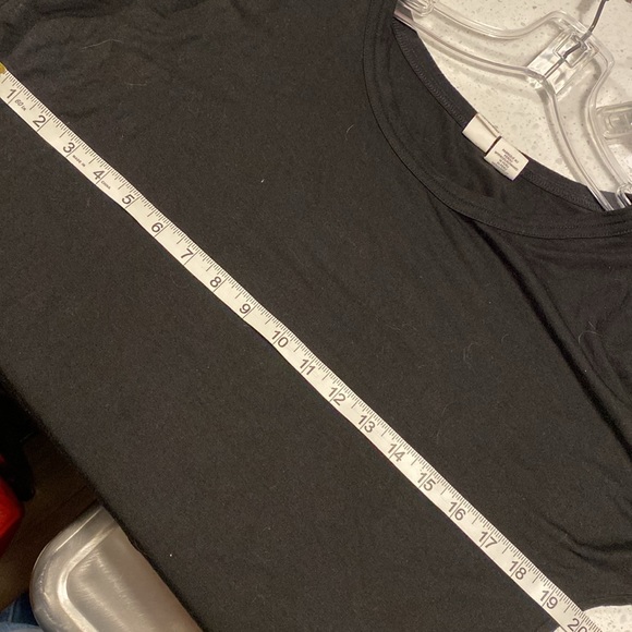 ARTISAN NY black batwing dolman sleeve tee modal XS oversize - Picture 4 of 5